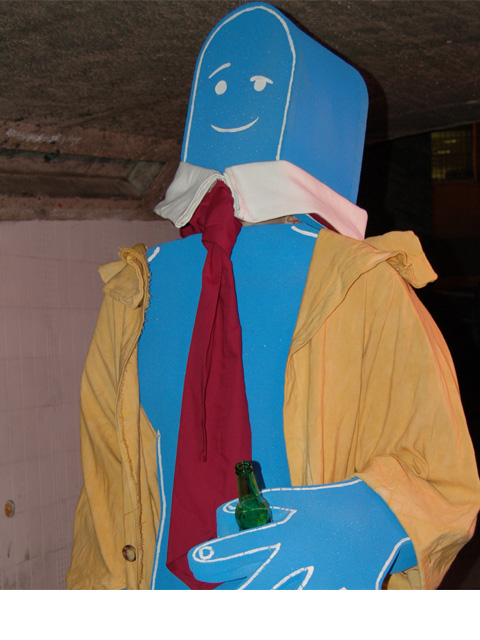 Foam man character